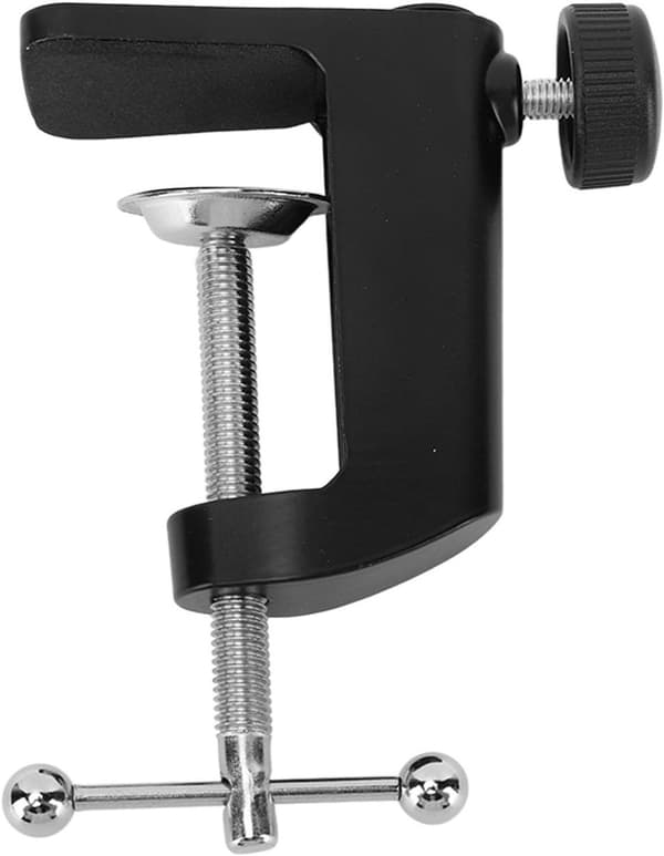 C-formet skrivebordsstativ - justerbar C-formet skrivebordslampeclips i aluminium