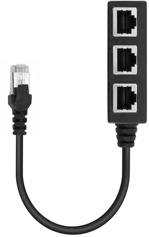 Stik til tre-bus LAN-Ethernet splitter - Ethernet forbindelses splitter