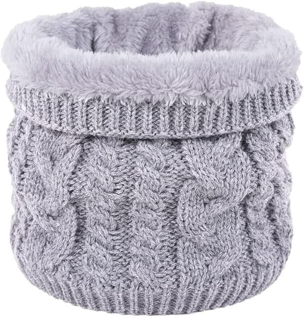 ING Vinter Halsvarmer - Varm Halsvarmer - Unisex - Lys Grå