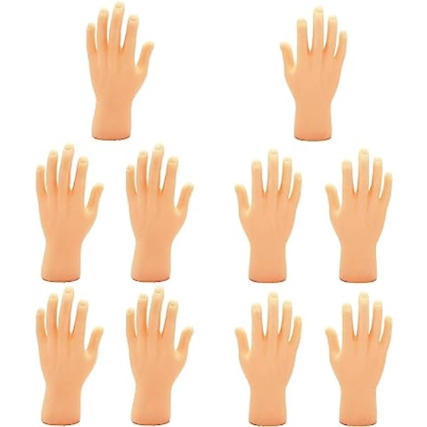 10 små håndfingerdukker, venstre og høyre hånd, magi