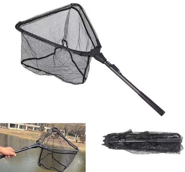 ING Ét stykke - Foldbart landingsnet - 40x70 cm - Sort