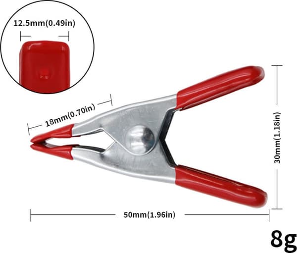 Vedenpitävä kangasklipsi - Mini vedenpitävä kangasklipsi - 20 kappaletta - Mini liimapuristin - Vedenpitävä kangasklipsi