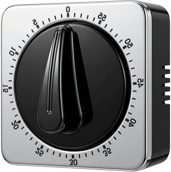 Kökstimer - Magnetisk Kökstimer - Analog - Matlagningstimer - Äggklocka - Praktisk Vridknapp