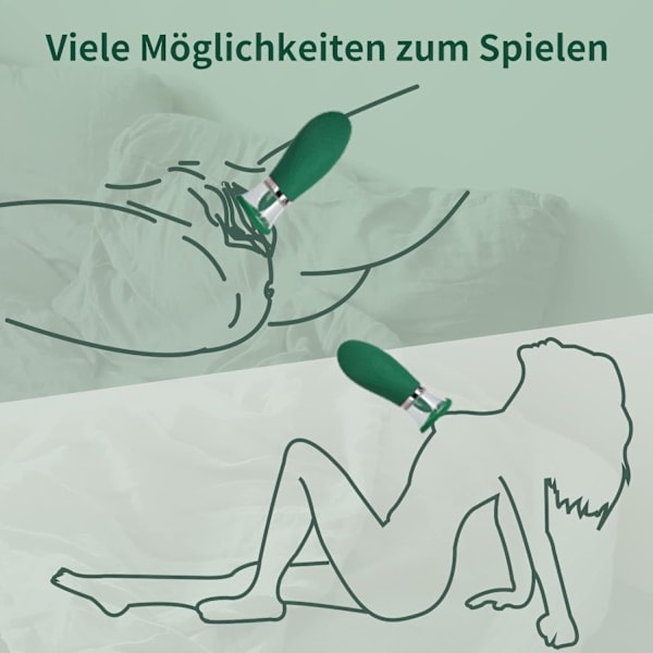 Kittlande klitorisstimulator för henne, tungliknande vibrator nippelstimulator