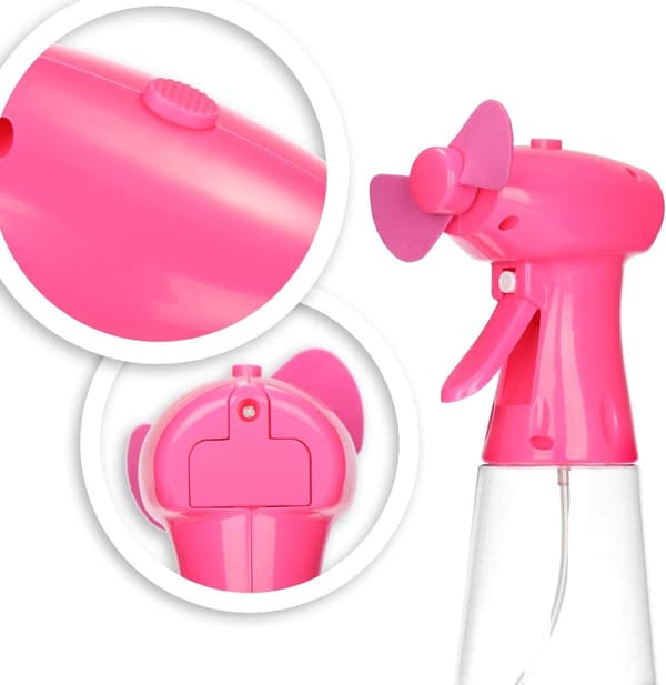 3-pak sprayventilator – Sprayventilator – Sommerkøling – Mini håndholdt sprayventilator [Tilfældig stil] (3-pak)