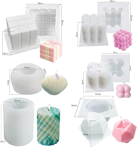 6-pakke 3D DIY-former - Form - Silikon