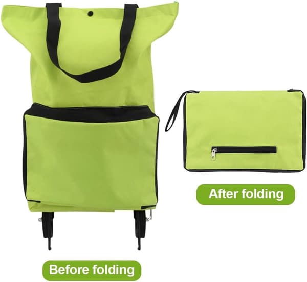 ING Sammenleggbar Handlevogn - Handlekurv - Handlevogn - Tralle - Sammenleggbar Kasse - Handlekasse - Sammenleggbar Handlekasse -