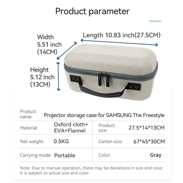 Samsung The Freestyle Projektor Hårdtaske - The Freestyle 360°