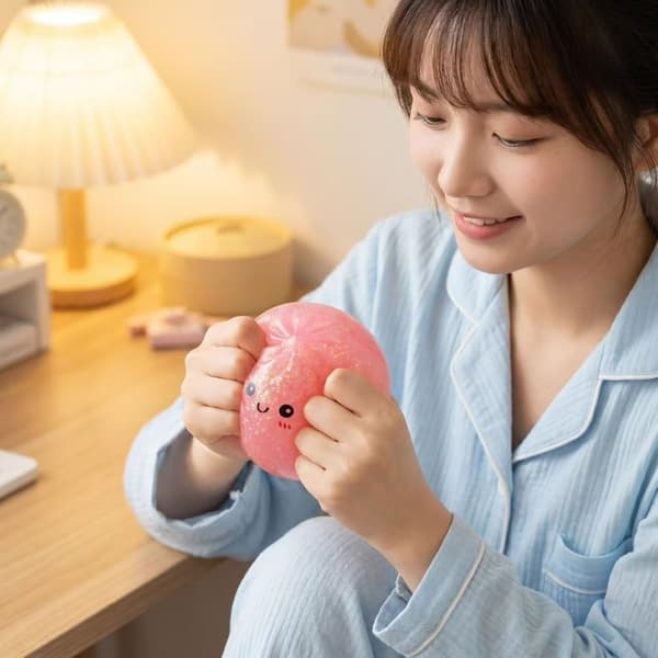 12 st Glitter Dumpling Squishy, 2026 Uppgraderad Mini Squishy Dumpling Leksak, Söta Stressbollar Fidget Sensoriska Leksaker.