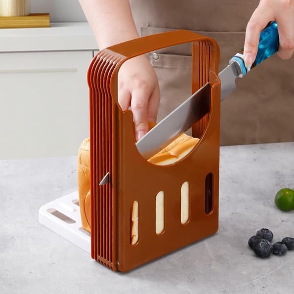 Brødskjærer, toastskjærer, kutter, sammenleggbar kutter, hjemmebakingsverktøy