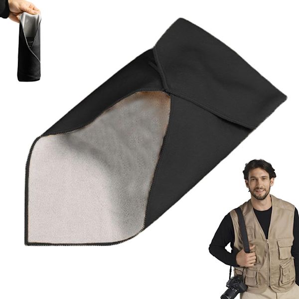 Magic Pack - 35*35cm - Foldbart stof - Kamerabeskyttelse - Ridsbeskyttelse - Sort