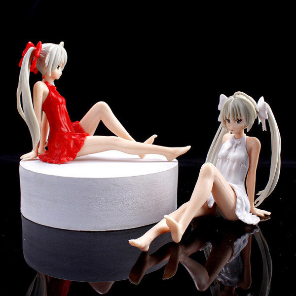 Auton koristeet Yosuga Kasugano Sora PVC-toimintahahmo Anime-lelut Valkoinen