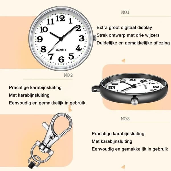 Nyckelring - Stor tydlig digital display, lämplig för barn och studenter, kvartsklocka