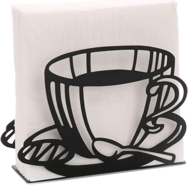 Serviettholder - Enkel metallstativdekorasjon - Serviettholder - Dispenser