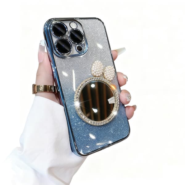 ING iPhone 16 Pro Max telefondeksel, gradientfarge, blå