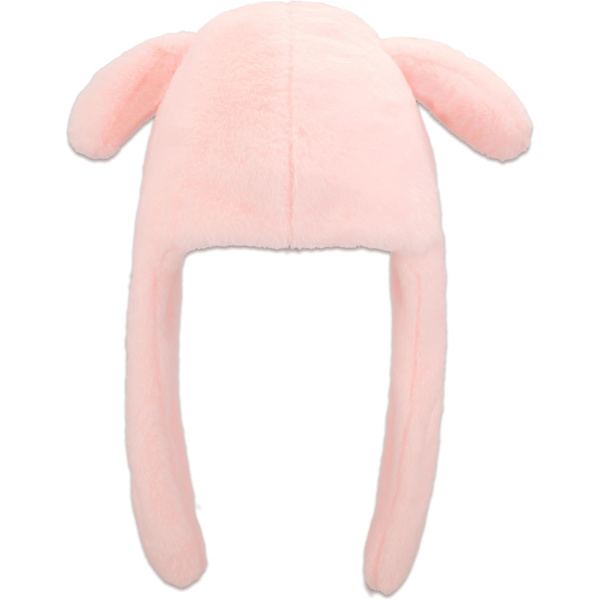 Anime Hvit Hundøre Bevegelig Hoppende Lue Fluffy Beanie Beanie Myk Varm Vinter Hodeplagg Søte Huer For Kvinner b b
