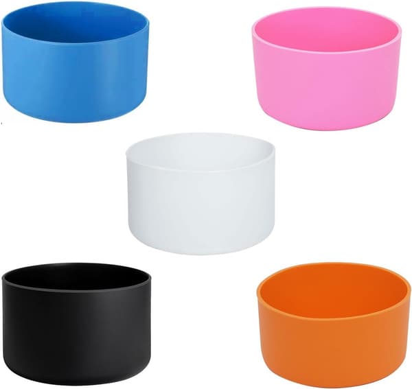 5-Delars Set - Silikonunderlägg - Lämpliga för Vattenflaskor och Koppar - Isolerade Koppärmar - 7,5 cm Diameter