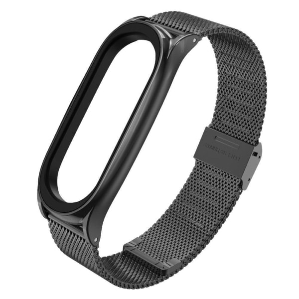 Tech-Protect Milanese Metallarmband Xiaomi Mi Smart Band 5/6 Svart