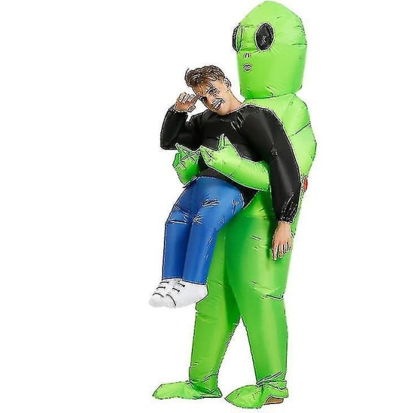 Alien oppustelig kostume, sjovt halloween kostume til voksne børn