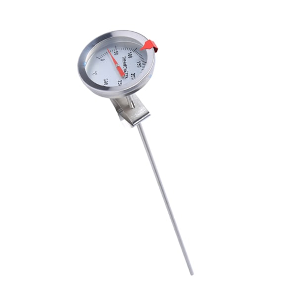 12 tum lång rostfri matlagningstermometer med klämma för mat, kött, hemmagjord öl, vin, vattenkokare