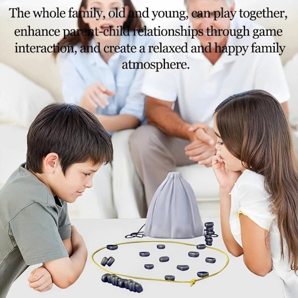 Parlor Game Magnetisk Skakspil Magnetisk Brætspil Sjovt Magnetisk Brætspil Puslespil Strategispil Julegave til Børn Reb