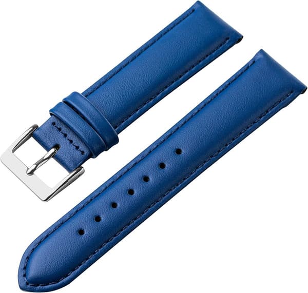 Urrem Ægte Koskind Glat Sort 20mm