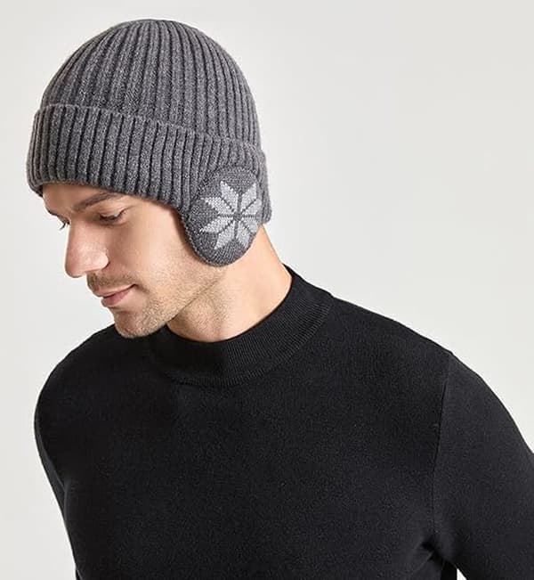 Varm Hue - Elastisk Fortykket Varm Hue - Grå
