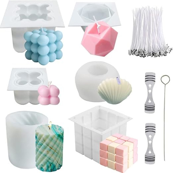 6-pack 3D DIY-formar - Form - Silikon