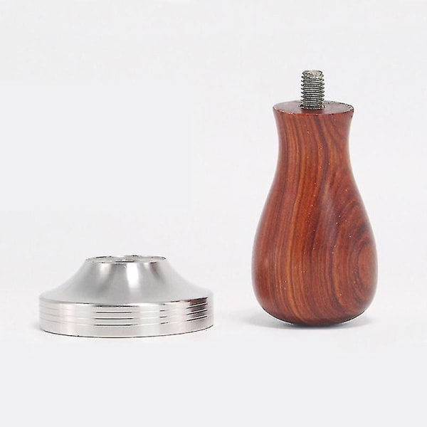 49,7 mm kaffepress V4 - Fjäderpress - Barista-tillbehör - Espressopress med dyna för Rok espressomaskiner - Platt botten[HK]