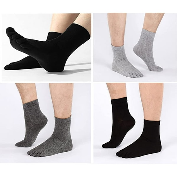 Tåstrumpor för män, crew socks, löparstrumpor i bomull