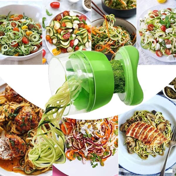 Grønnsaksspiralizer 1 stk spiralizer grønnsakskniv squashkutter pastakutter grønnsakspastakutter 3-i-1 spiralizer for squash