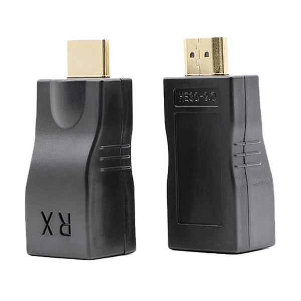 HDMI-forlænger HDMI til RJ45 over Cat 5e/6 Netværk Lan Ethernet Adapter 4k 1080p [HkkK]