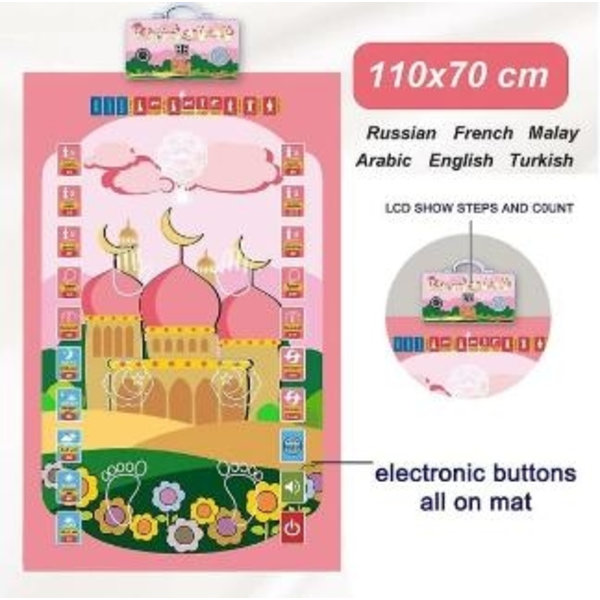 Aikuiskoulutuksen rukousmatto muslimien islamilainen lukumatto Mp3-opetusmatto elektroninen musiikki huopamatto-Xin[CH]