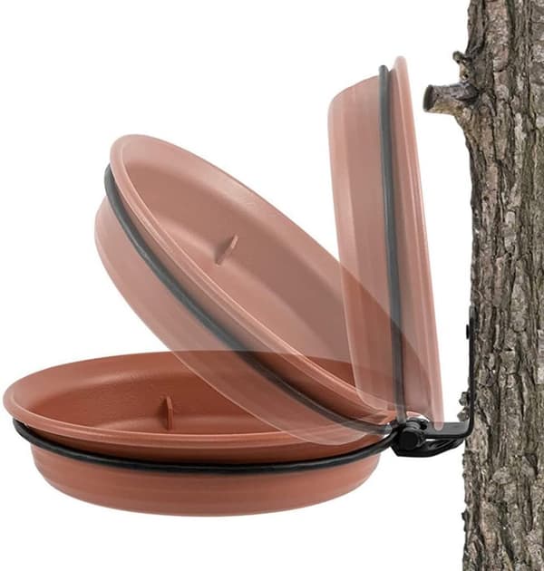 Foderskåle - 2 stk. - Fuglefoderautomater - 18 cm - Til terrasser, altaner eller haver