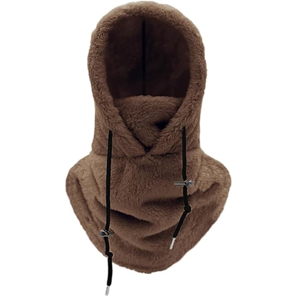 Sherpa-huppu Ski-naamio Lämpökokemus Hiihtomatkalla Unisex Lämmin Ski-huppu Huivi Polyesteri Eri Värit, Tummanruskea Tummanruskea Dark brown