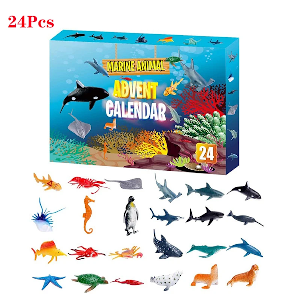 24 Dagers Julekalender Adventskalender Blind Box Leke