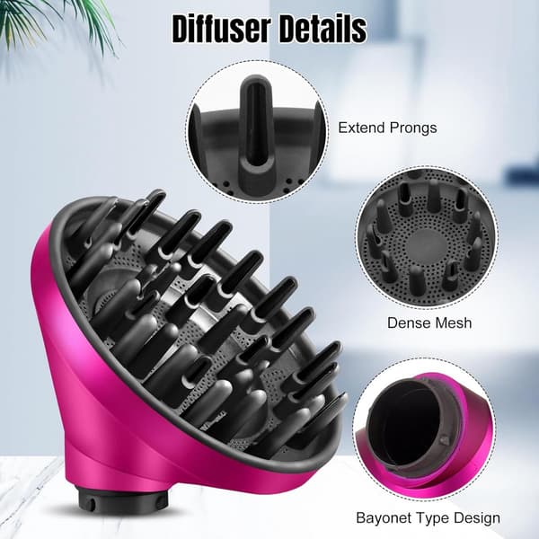 ING-feste for Dyson Hair Styler Diffuserfeste Hårfønerdiffuser for Airwrap Styler HS05 HS03 HS01-omformer som gave til din kone Rød