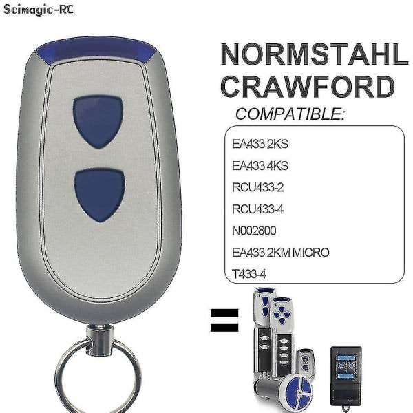 Normstahl Crawford Garagin Kaukosäädin Normstahl Ea433 Kaukosäädin Garagin Ovi 43392mhz Rullakoodi Ea433 2km 2 4ks Ovien Ohjaus [DB] Style1