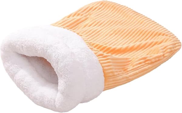 ING Vintersovepose for katter - Beige - Størrelse M (45 x 35 cm)
