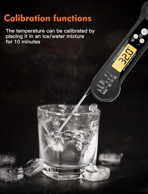 ING BBQ Tilbehør Termometer, Kjøtttermometer, Matlagingstermometer, Et must for enhver BBQ-elsker!