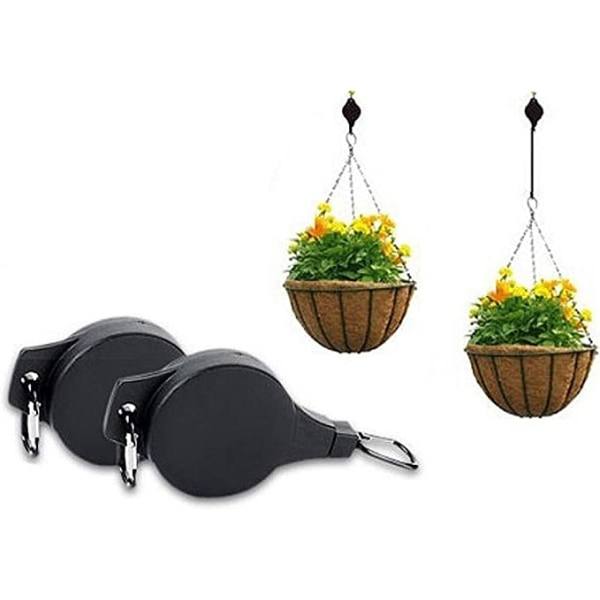Rullbar hängande kreativ blomkorg krok