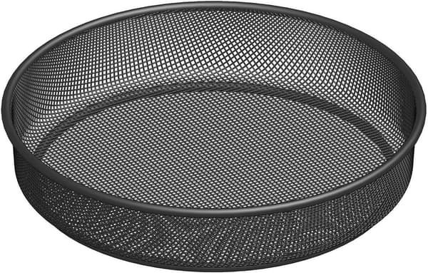 Fuglefoderbræt - Havefoderhus - Fodring af fugle - Fint metalnet - 19.99 x 19 x 3.99 cm - Sort