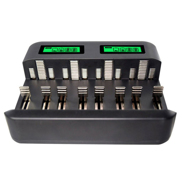8-kammer multifunktionel LCD smart batterilader