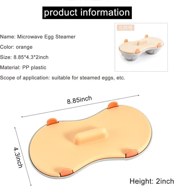 Posjert egg - Eggposjerer - med silkurv - Eggposjerer - Mikrobølgeovn eggkoker - Posjering - Eggposjeringspanne - Tåler oppvaskmaskin