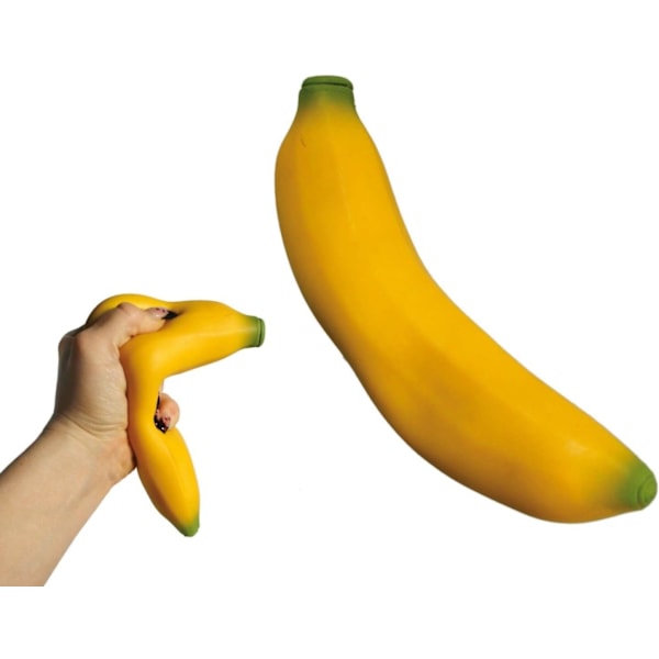 Frugt Banan Stressbold, Blandet (18cm), Unisex Voksen