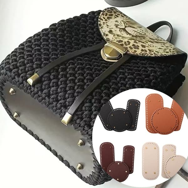Bag Base - 22x10cm PU läderväska botten, lämplig för DIY vävda väskor och axelväskor