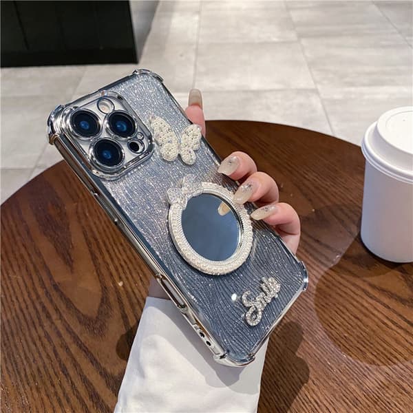 ING iPhone 16 Pro Max mobilskal med sminkspegel
