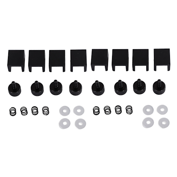 8 stk 3D-printerglasclips Justerbar universel aluminiumlegering Varmebedsklemme til Ender 3/3 Pro/V2/3S/5 Pro