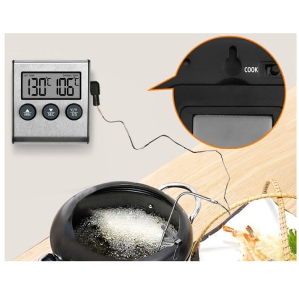 BBQ-boks temperaturgaffel sukkertermometer sonde