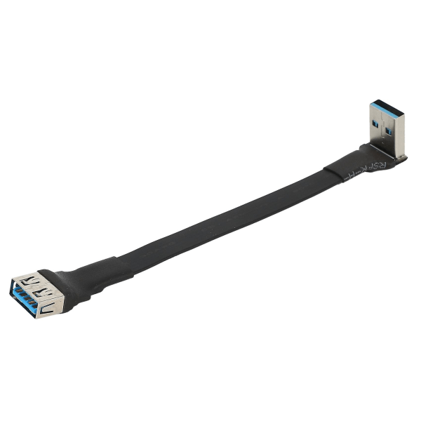 USB 3.0 -kaapeli litteä USB-jatkokaapeli uros naaras datakaapeli oikea kulma 90 astetta usb3.0 jatko